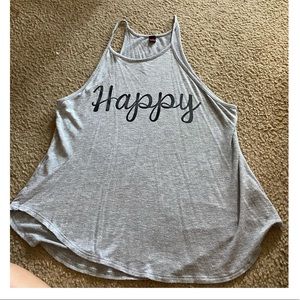 gray tank top shirt
